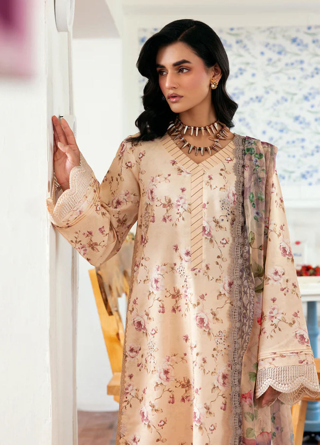 Zync by Florent Embroidered Lawn Suits Unstitched 3 Piece FL25ZDW ZY-11 - Summer Collection