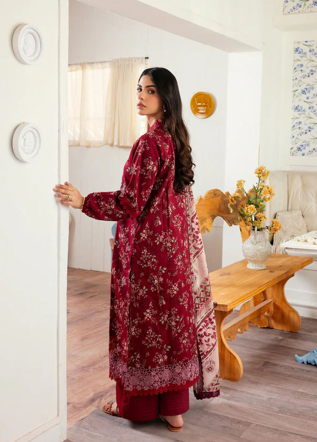 Zync by Florent Embroidered Lawn Suits Unstitched 3 Piece FL25ZDW ZY-1A - Summer Collection