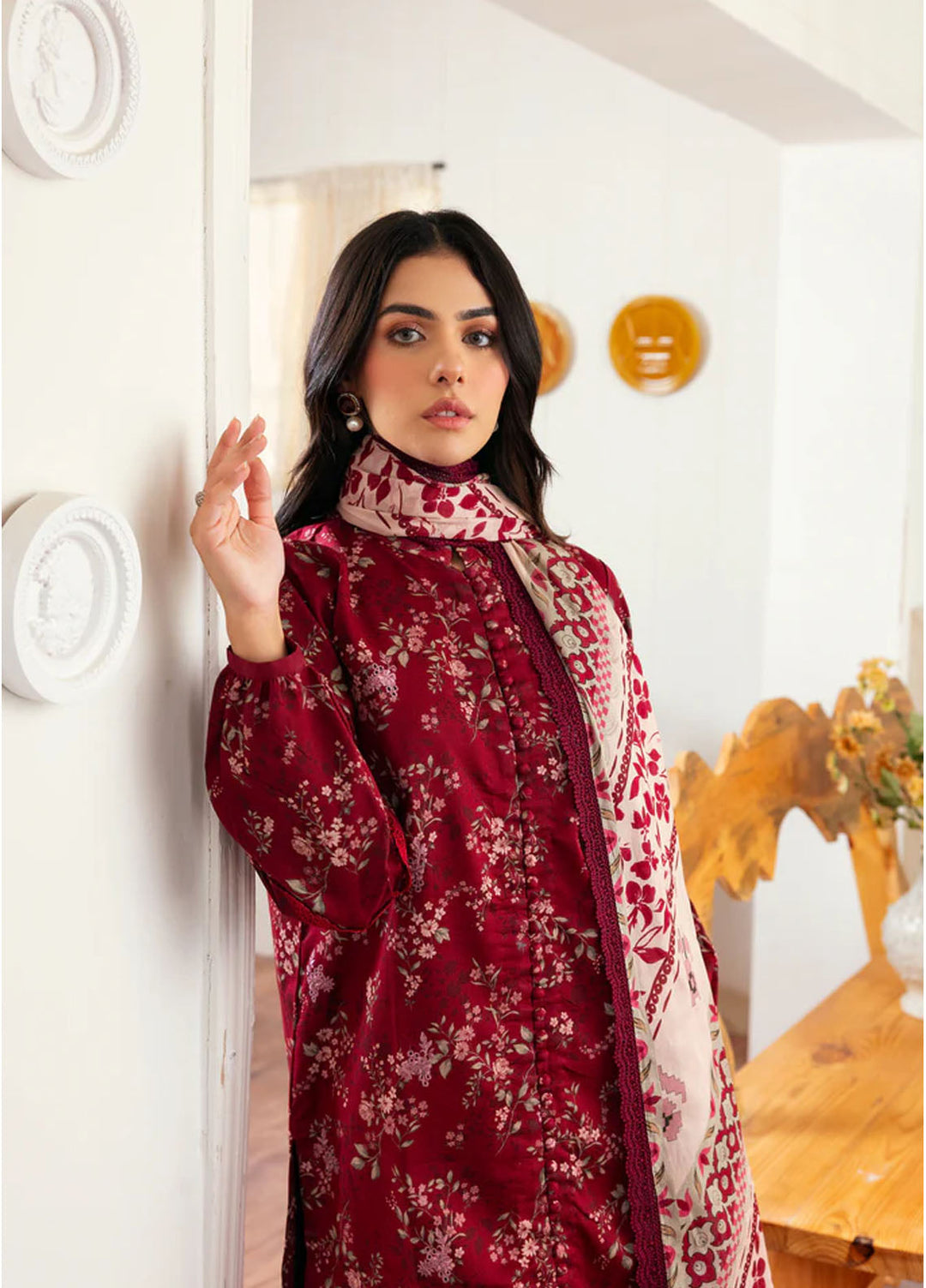 Zync by Florent Embroidered Lawn Suits Unstitched 3 Piece FL25ZDW ZY-1A - Summer Collection