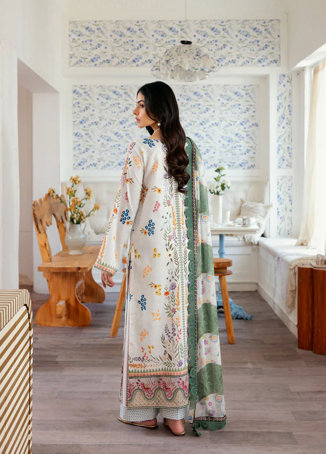 Zync by Florent Embroidered Lawn Suits Unstitched 3 Piece FL25ZDW ZY-2A - Summer Collection