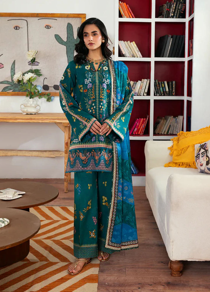 Zync by Florent Embroidered Lawn Suits Unstitched 3 Piece FL25ZDW ZY-2B - Summer Collection