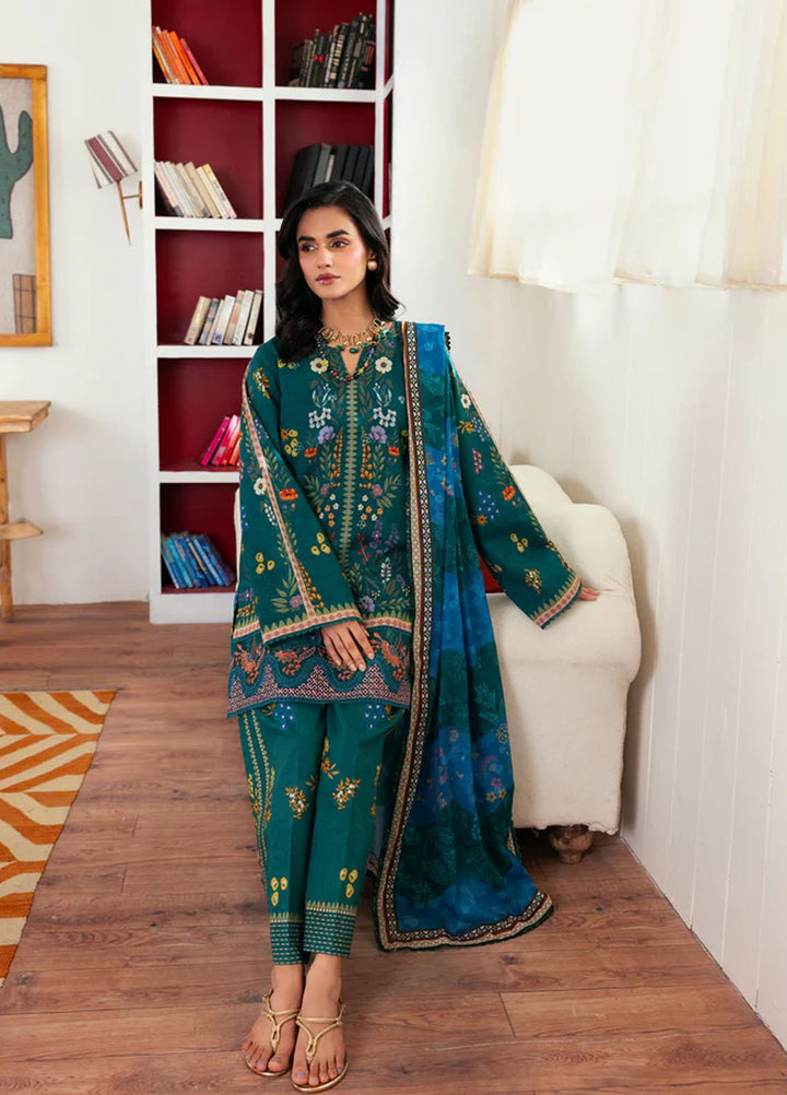 Zync by Florent Embroidered Lawn Suits Unstitched 3 Piece FL25ZDW ZY-2B - Summer Collection