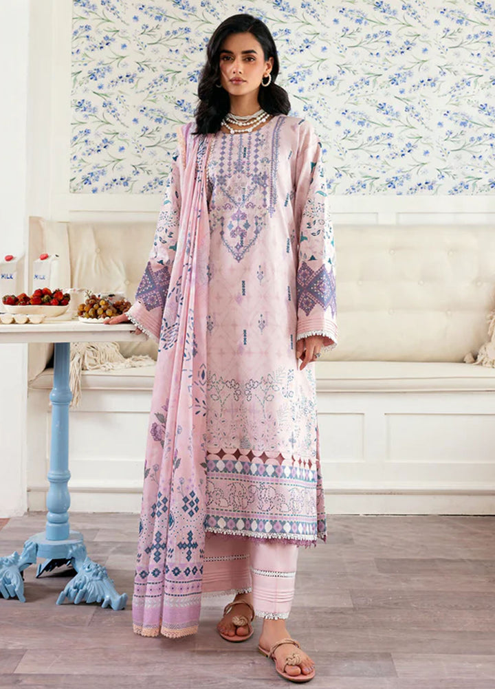Zync by Florent Embroidered Lawn Suits Unstitched 3 Piece FL25ZDW ZY-3B - Summer Collection