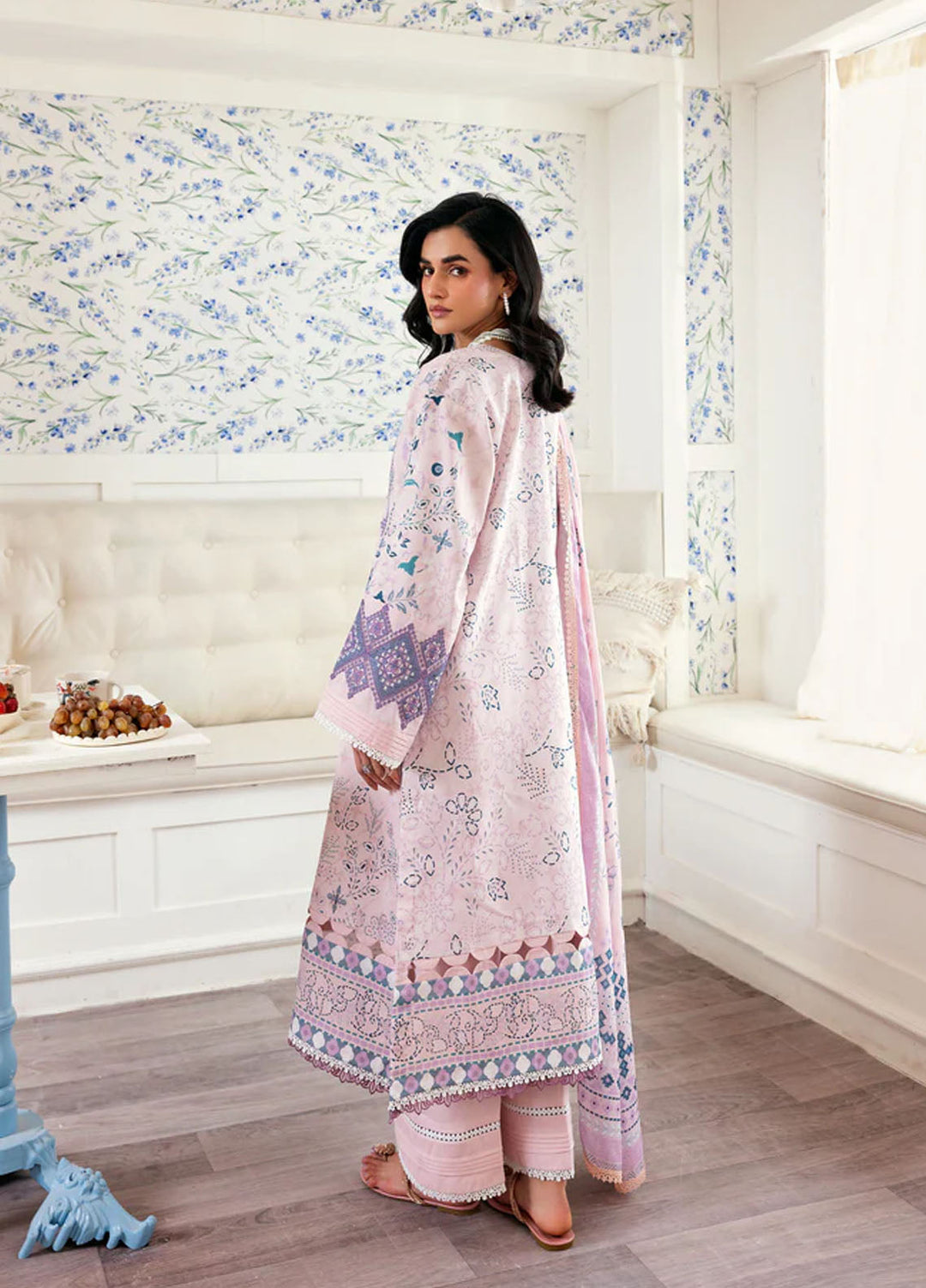 Zync by Florent Embroidered Lawn Suits Unstitched 3 Piece FL25ZDW ZY-3B - Summer Collection