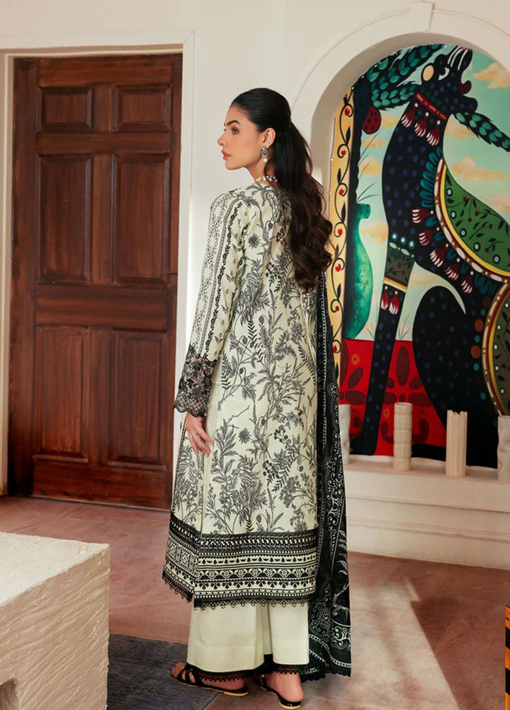Zync by Florent Embroidered Lawn Suits Unstitched 3 Piece FL25ZDW ZY-4A - Summer Collection