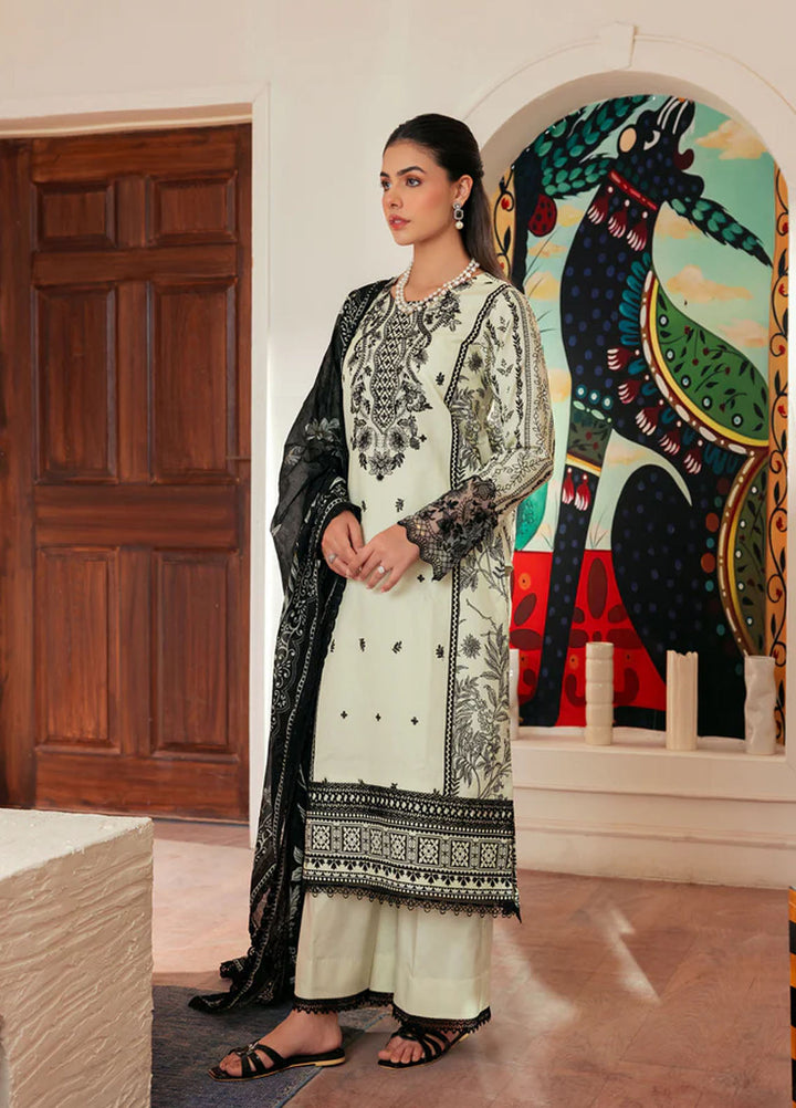 Zync by Florent Embroidered Lawn Suits Unstitched 3 Piece FL25ZDW ZY-4A - Summer Collection
