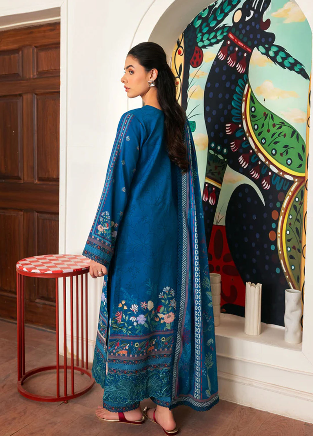 Zync by Florent Embroidered Lawn Suits Unstitched 3 Piece FL25ZDW ZY-6B - Summer Collection