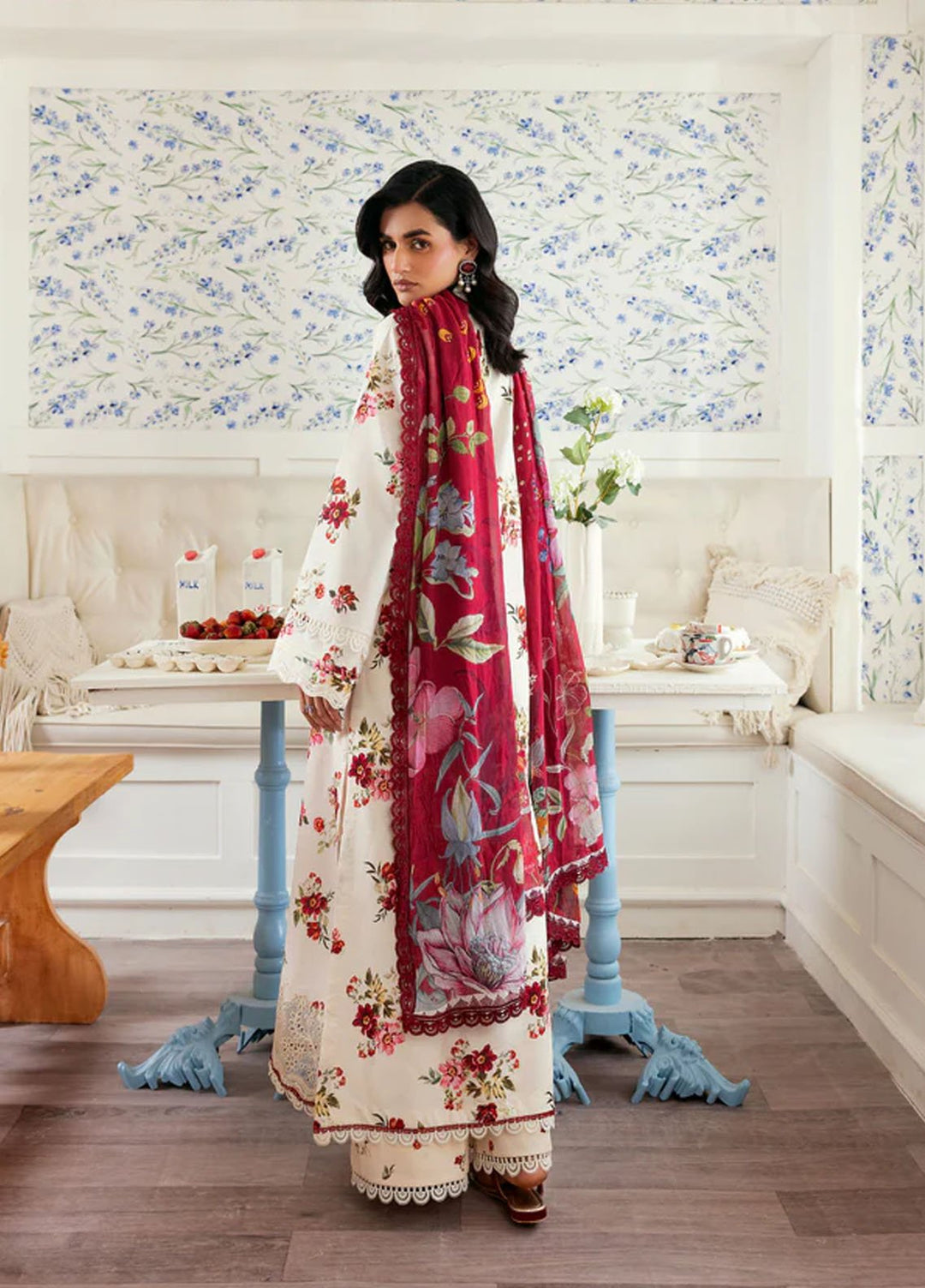 Zync by Florent Embroidered Lawn Suits Unstitched 3 Piece FL25ZDW ZY-7A - Summer Collection