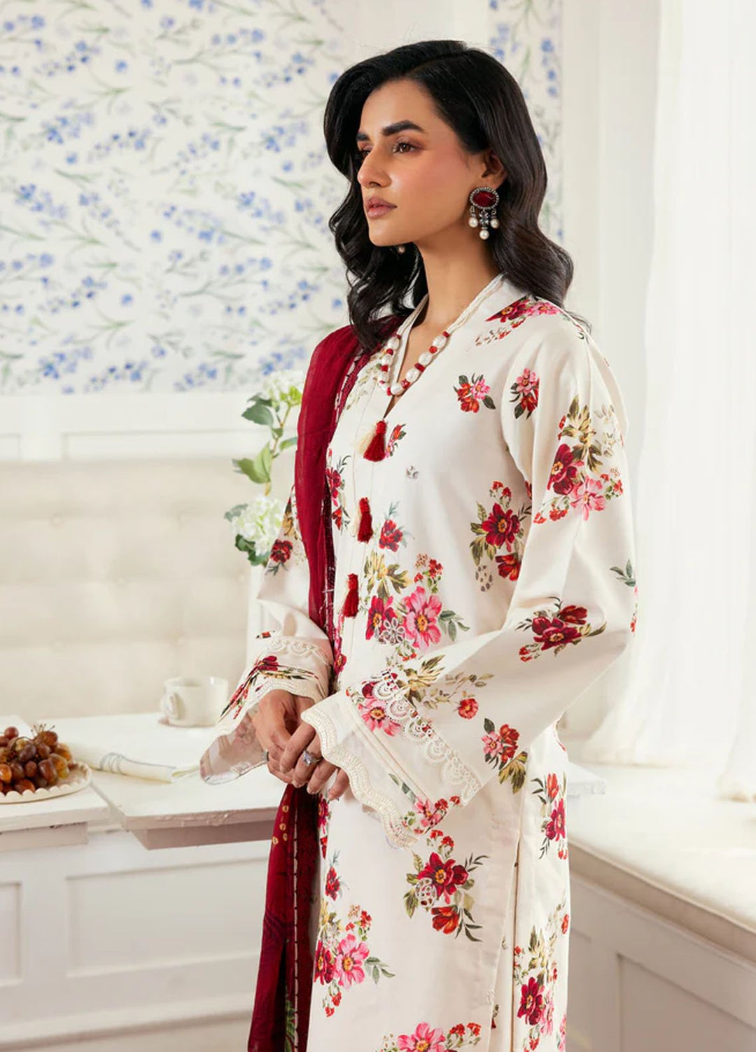 Zync by Florent Embroidered Lawn Suits Unstitched 3 Piece FL25ZDW ZY-7A - Summer Collection