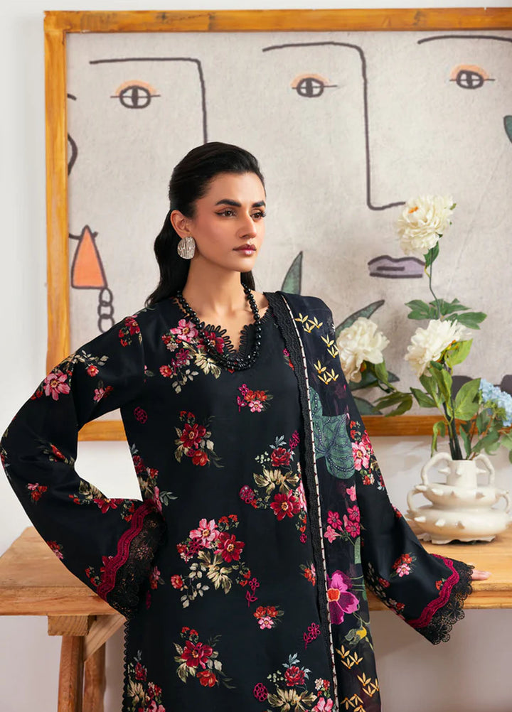 Zync by Florent Embroidered Lawn Suits Unstitched 3 Piece FL25ZDW ZY-7B - Summer Collection