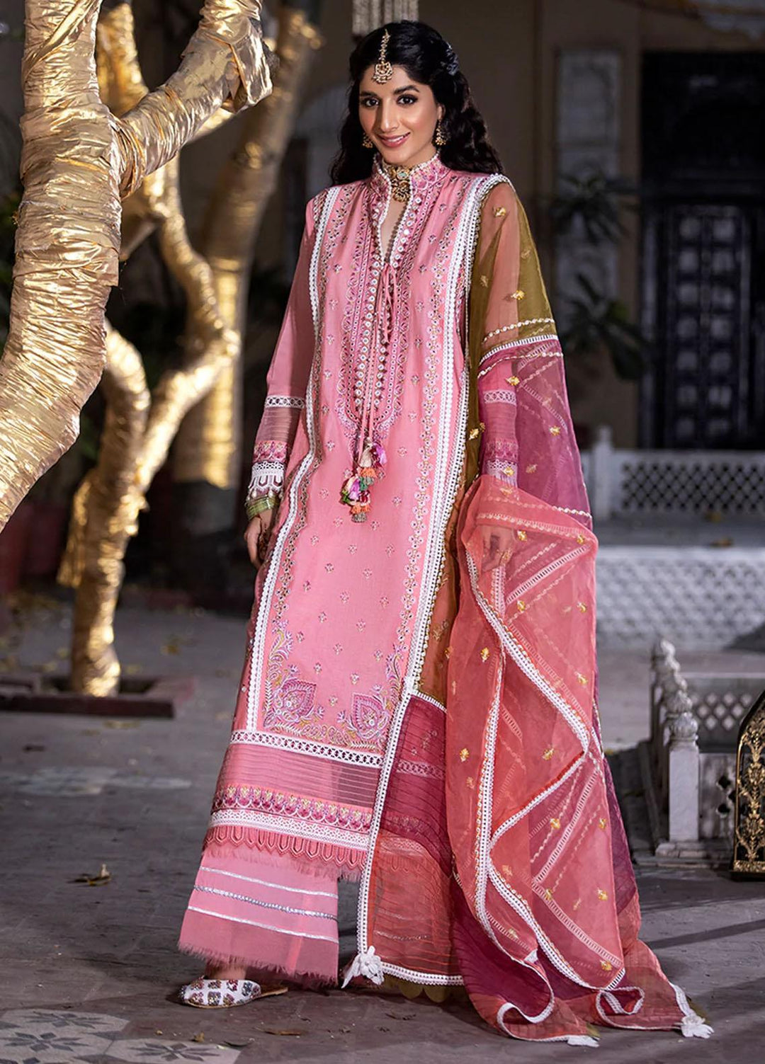 Zysha by Sobia Nazir Embroidered Lawn Suits Unstitched 3 Piece SN22Z Z3B Zamrud - Eid Collection