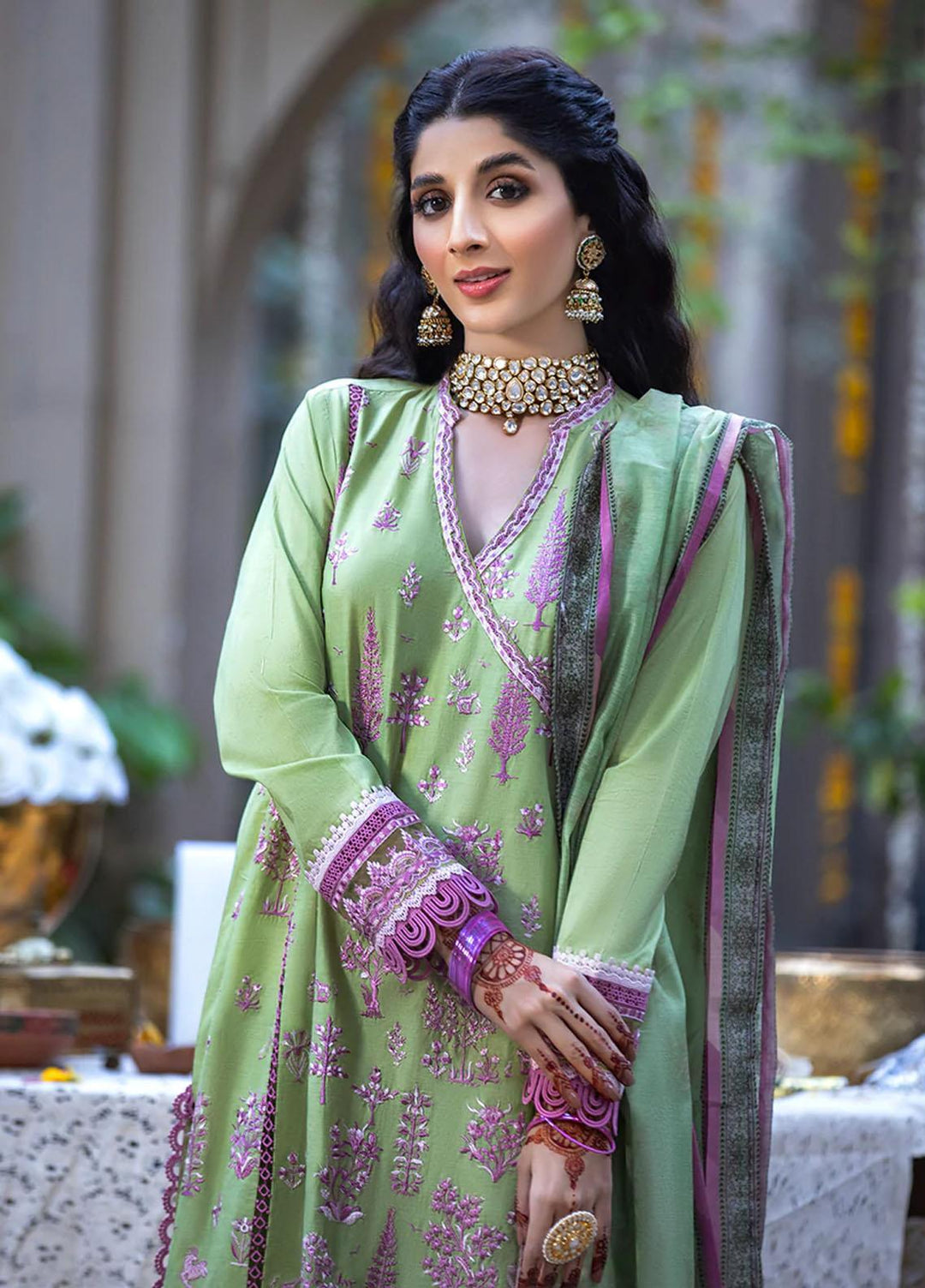 Zysha by Sobia Nazir Embroidered Lawn Suits Unstitched 3 Piece SN22Z Z5A Gul Bahar - Eid Collection