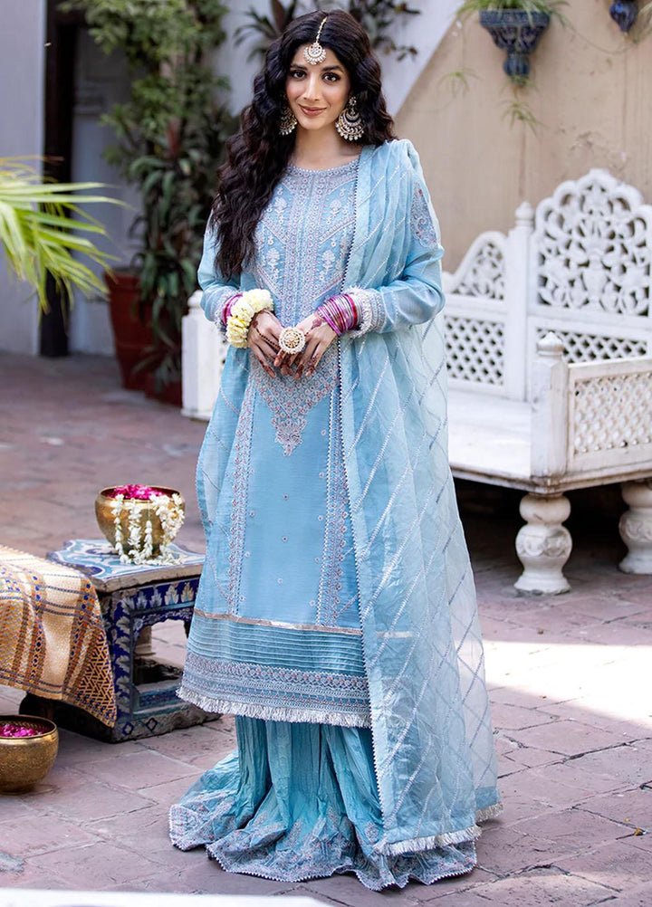 Zysha by Sobia Nazir Embroidered Lawn Suits Unstitched 3 Piece SN22Z Z6B Firozah - Eid Collection