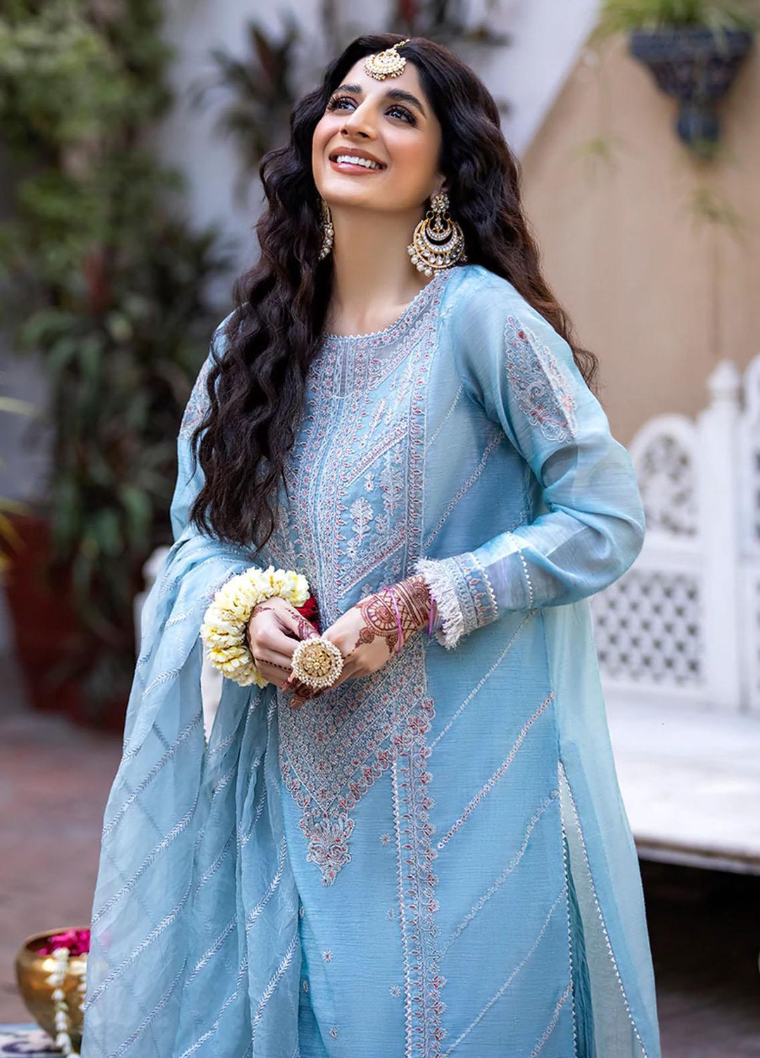 Zysha by Sobia Nazir Embroidered Lawn Suits Unstitched 3 Piece SN22Z Z6B Firozah - Eid Collection