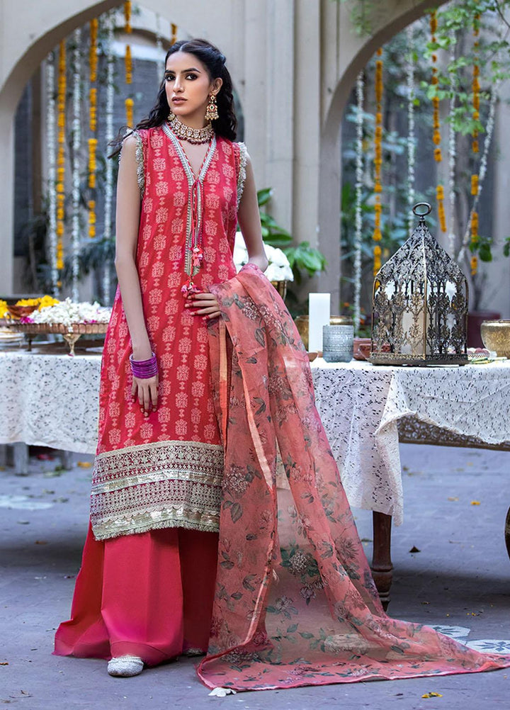 Zysha by Sobia Nazir Embroidered Lawn Suits Unstitched 3 Piece SN22Z Z8B Chambeli - Eid Collection