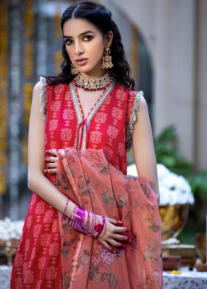 Zysha by Sobia Nazir Embroidered Lawn Suits Unstitched 3 Piece SN22Z Z8B Chambeli - Eid Collection